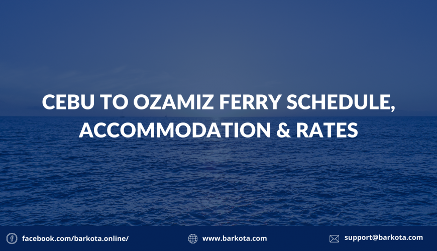 cebu to Ozamiz ferry schedule