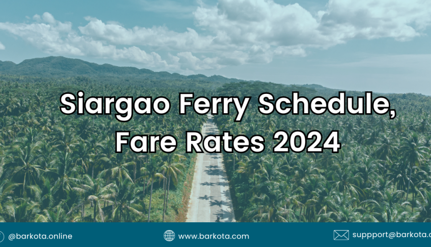 Siargao Ferry Schedule, Fare Rates 2024