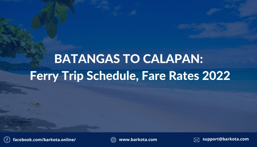 Batangas to Calapan Ferry Trip Schedule