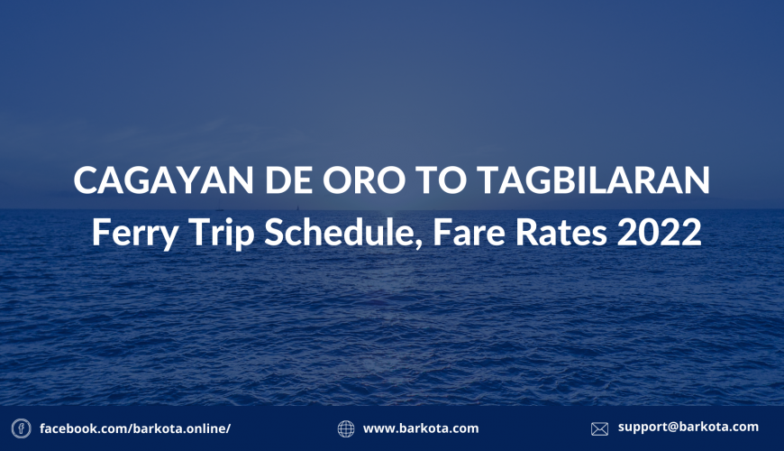 Cagayan de Oro to Tagbilaran Schedule