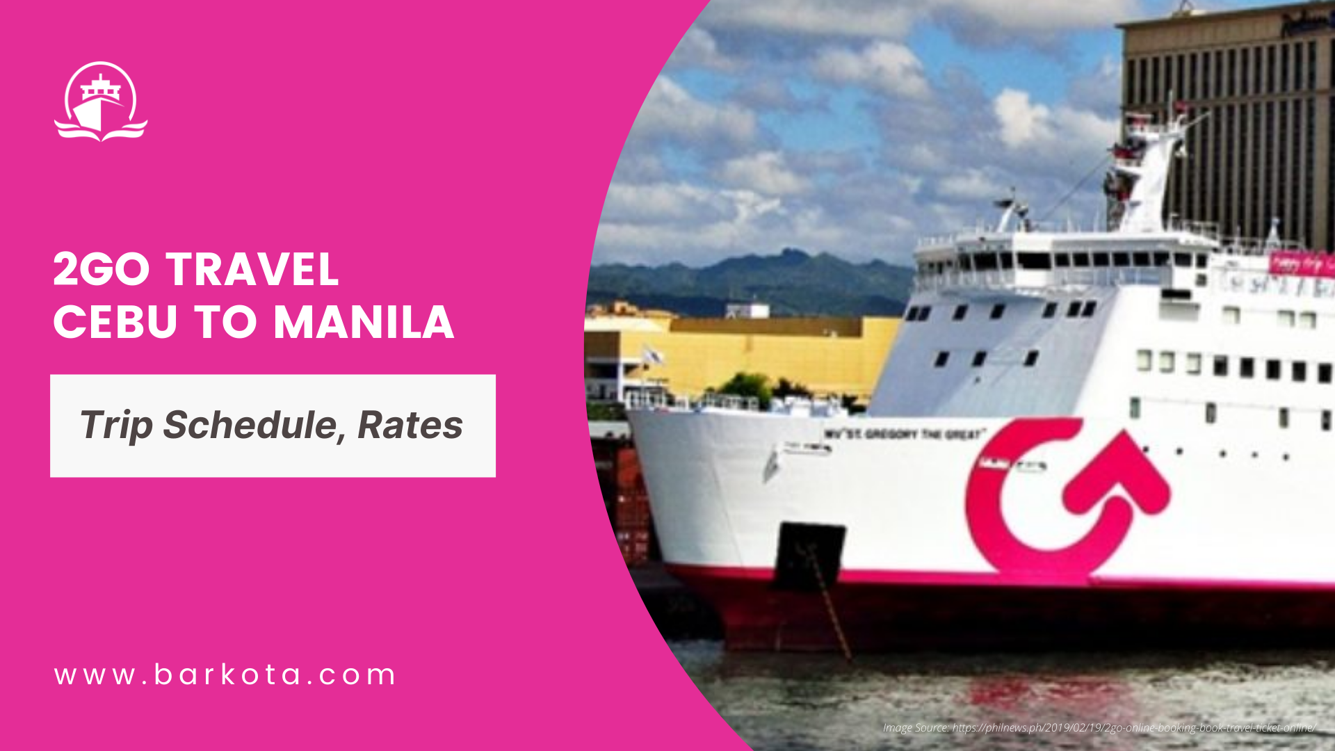 2Go Travel Cebu to Manila Schedule