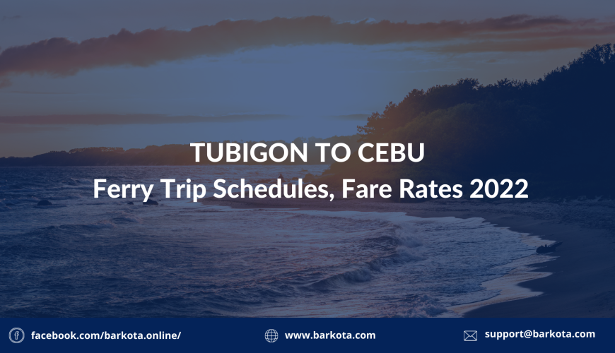 Tubigon to Cebu Ferry Schedule
