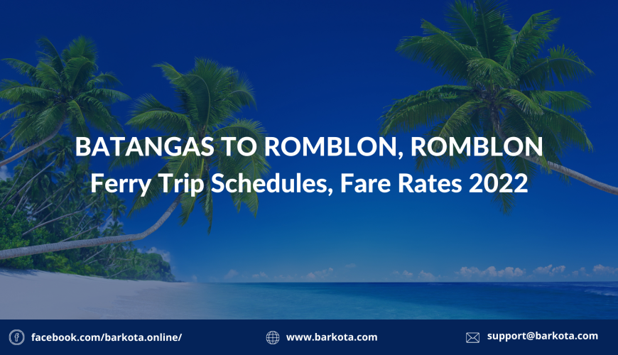 Batangas to Romblon Ferry Schedule and Fare Rates