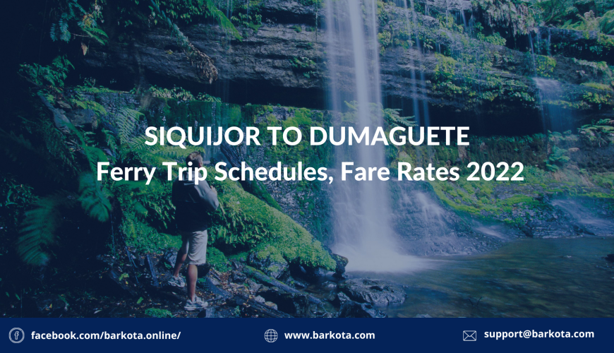 Siquijor to Dumaguete Ferry Schedule 2022