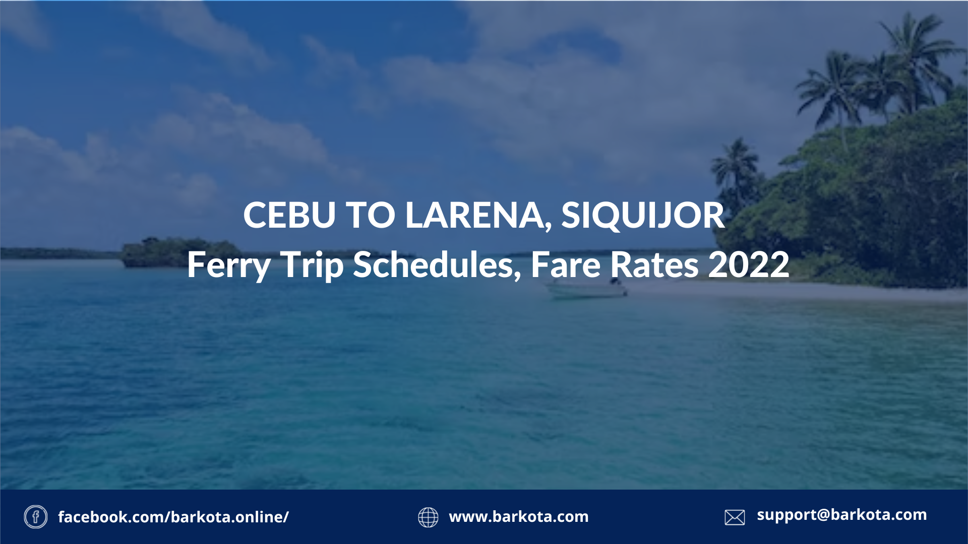 Cebu to Larena Ferry Schedule