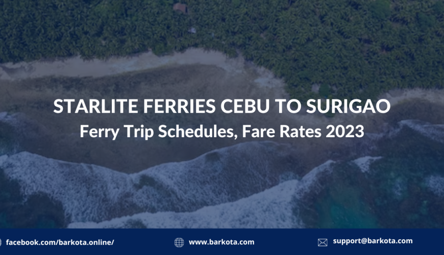 Starlite Ferries Cebu to Surigao Online Booking and Schedule