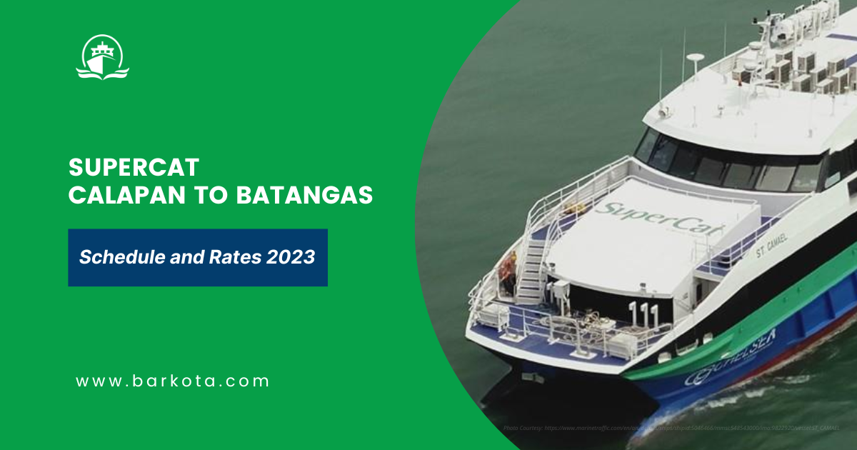 SuperCat Calapan to Batangas Ferry Schedule 2023